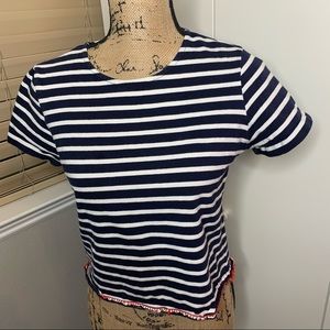 Everlane Striped Crop T-Shirt